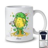 Personalized Custom Name Softball Dripped; Amazing St. Patrick's Day Shamrock; Sport Player Team T-Shirt