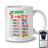 12 Days Of X-Ray; Cheerful Christmas Santa Schedules; Gingerbread Skeleton Baking Baker T-Shirt