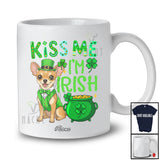 Personalized Custom Name Kiss Me I'm Irish; Fantastic St. Patrick's Day Chihuahua Lucky Shamrock T-Shirt