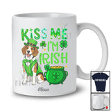 Personalized Custom Name Kiss Me I'm Irish; Fantastic St. Patrick's Day Beagle Lucky Shamrock T-Shirt