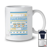 Personalized Custom Name Family Hanukkah; Joyful Chanukah Lights Sweater Friend Family Group T-Shirt