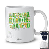 Personalized Custom Name Dentist; Proud St. Patrick's Day Plaid Shamrock; Girls Women Jobs T-Shirt