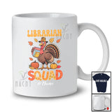 Personalized Custom Name Librarian Squad; Awesome Thanksgiving Turkey Fall; Proud Jobs T-Shirt