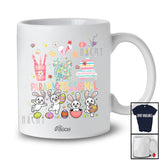 Personalized Custom Name Paraprofessional; Lovely Easter Eggs Hunting Bunny; Women Girls Jobs T-Shirt