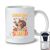 Personalized Custom Name Lunch Lady Squad; Awesome Thanksgiving Turkey Fall; Proud Jobs T-Shirt