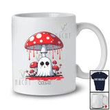 Personalized Custom Name Boo Under Mushroom; Adorable Halloween Raining Ghost; Family T-Shirt