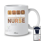 Personalized Custom Name Black History Licensed Practical Nurse; Proud Afro Element Science Chemistry T-Shirt