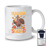 Personalized Custom Name Teacher Squad; Awesome Thanksgiving Turkey Fall; Proud Jobs T-Shirt