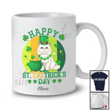 Personalized Custom Name Retro Happy St. Cattrick's Day; Amazing St. Patrick's Day Cat Shamrock T-Shirt
