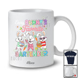 Personalized Custom Name Every Bunny's Favorite Bartender; Joyful Easter Eggs Three Bunnies T-Shirt