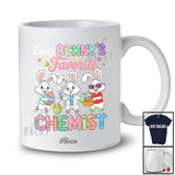 Personalized Custom Name Every Bunny's Favorite Chemist; Joyful Easter Eggs Three Bunnies T-Shirt