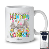 Personalized Custom Name Hunting Crew; Amusing Easter Three Bunnies Manatee Wild Animal Group T-Shirt