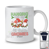 Personalized Hanging With 4th Grade Gnomies; Merry Christmas 3 Gnomes; Custom Name Teacher T-Shirt