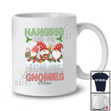 Personalized Hanging With Kindergarten Gnomies; Merry Christmas 3 Gnomes; Custom Name Teacher T-Shirt