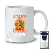 Personalized Custom Name My Scary Basketball Costume; Creepy Halloween Skeleton Playing Sport Player T-Shirt
