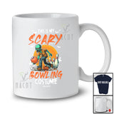 Personalized Custom Name My Scary Bowling Costume; Creepy Halloween Zombie Playing Sport Player T-Shirt
