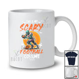Personalized Custom Name My Scary Football Costume; Creepy Halloween Zombie Playing Sport Player T-Shirt