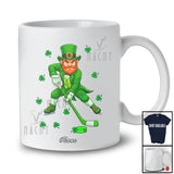 Personalized Custom Name Irish Man Playing Ice Hockey; Fantastic St. Patrick's Day Sport Player Team T-Shirt