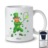 Personalized Custom Name Irish Man Playing Tennis; Fantastic St. Patrick's Day Sport Player Team T-Shirt