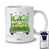 Personalized Custom Name Barber Crew; Lovely St. Patrick's Day Three Gnomes On Pickup Truck T-Shirt