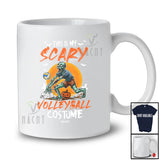 Personalized Custom Name My Scary Volleyball Costume; Creepy Halloween Zombie Playing Sport Player T-Shirt