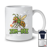 Personalized Custom Name Zom Bee; Creepy Halloween Zombie Bee Flying; Insect Animal Lover T-Shirt