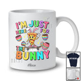 Personalized Custom Name I'm Just Here For The Bunny; Awesome Easter Eggs Bunny Pizza Food T-Shirt