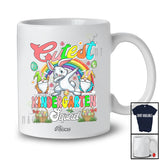 Personalized Custom Name Cutest Kindergarten; Joyful Easter Rainbow Dabbing Bunny; Students Teacher T-Shirt