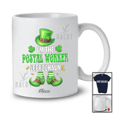 Personalized Custom Name I'm The Postal Worker Leprechaun; Proud St. Patrick's Day Jobs Shamrocks T-Shirt