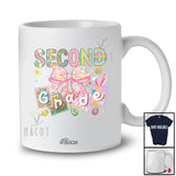 Personalized Custom Name Second Grade; Adorable Easter Bow Tie Eggs Hunting; Students Teacher T-Shirt