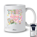 Personalized Custom Name Third Grade; Adorable Easter Bow Tie Eggs Hunting; Students Teacher T-Shirt