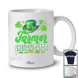 Personalized Custom Name Farmer Shenanigator; Joyful St. Patrick's Day Irish Shamrock Shenanigans T-Shirt