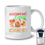 Personalized Custom Name Accountant Of Cutest Cookies; Lovely Christmas Gingerbread Baker T-Shirt