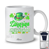 Personalized Custom Name Librarian Shenanigator; Joyful St. Patrick's Day Shamrock Shenanigans T-Shirt