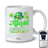 Personalized Custom Name Nurse Shenanigator; Joyful St. Patrick's Day Irish Shamrock Shenanigans T-Shirt