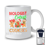 Personalized Custom Name Biologist Of Cutest Cookies; Lovely Christmas Gingerbread Baker T-Shirt