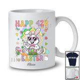 Personalized Custom Name Happy 420 Easter; Humorous Easter Bunny Sunglasses Smoking Smoker T-Shirt
