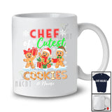 Personalized Custom Name Chef Of Cutest Cookies; Lovely Christmas Gingerbread Baker T-Shirt