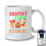Personalized Custom Name Dentist Of Cutest Cookies; Lovely Christmas Gingerbread Baker T-Shirt