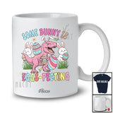 Personalized Custom Name Some Bunny Is Eggs pecting; Lovely Easter Pregnancy T-Rex Hunting Eggs T-Shirt