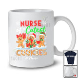 Personalized Custom Name Nurse Of Cutest Cookies; Lovely Christmas Gingerbread Baker T-Shirt