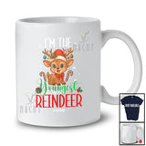 Personalized Custom Name I'm The Youngest Reindeer; Adorable Christmas Reindeer; Cousin Family T-Shirt