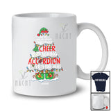 Personalized Custom Name Spread Christmas Cheer Is Teaching Accordion; Joyful Teacher Musician T-Shirt