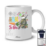 Personalized Custom Name The Hunt Is On; Humorous Easter Day Bunny; Eggs Hunting Hunter Lover T-Shirt