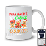 Personalized Custom Name Pharmacist Of Cutest Cookies; Lovely Christmas Gingerbread Baker T-Shirt