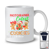 Personalized Custom Name Photographer Of Cutest Cookies; Lovely Christmas Gingerbread Baker T-Shirt