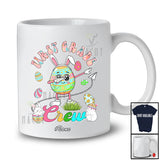 Personalized Custom Name First Grade Crew; Joyful Easter Egg Bunny Dabbing Students Teacher T-Shirt