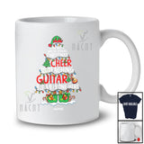 Personalized Custom Name Spread Christmas Cheer Is Teaching Guitar; Joyful Guitarist Teacher T-Shirt
