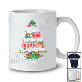 Personalized Custom Name Spread Christmas Cheer Is Teaching Trumpet; Joyful Teacher Musician T-Shirt
