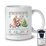 Personalized Custom Name Santa Riding Cockatiel Bird; Amazing Christmas Tree Sweater Animal T-Shirt